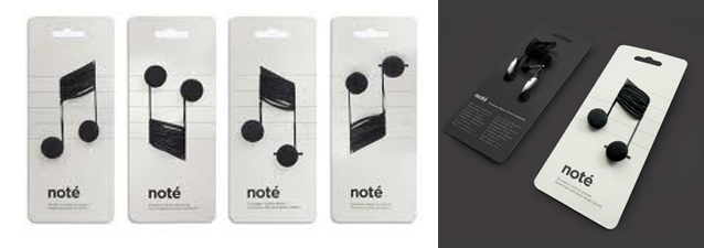 Audífonos Note - envase innovador