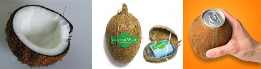 Coconut Water- Agua de Coco - envase innovador