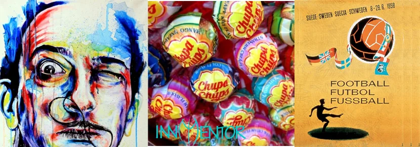 Chupa Chups envoltorio y logo diseñado por Salvador Dalí