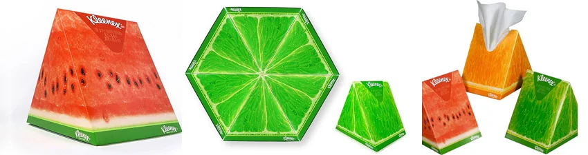 Kleenex envase innovador — Diseño premiado de Hiroko Sanders