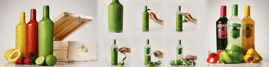 Smirnoff Caipiroska — El envase que hay que pelar