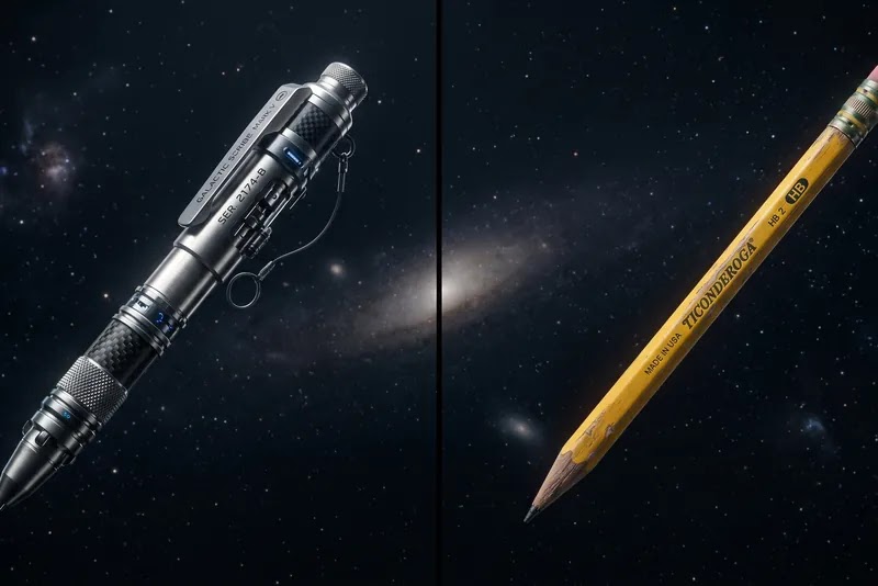 El bolígrafo espacial vs el lápiz ruso — Ideas NASA — InnMentor